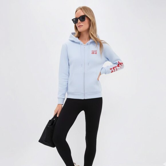 Victoria's Secret Limited Edition Light Blue Campus Hoodie XS Ivy New y2k